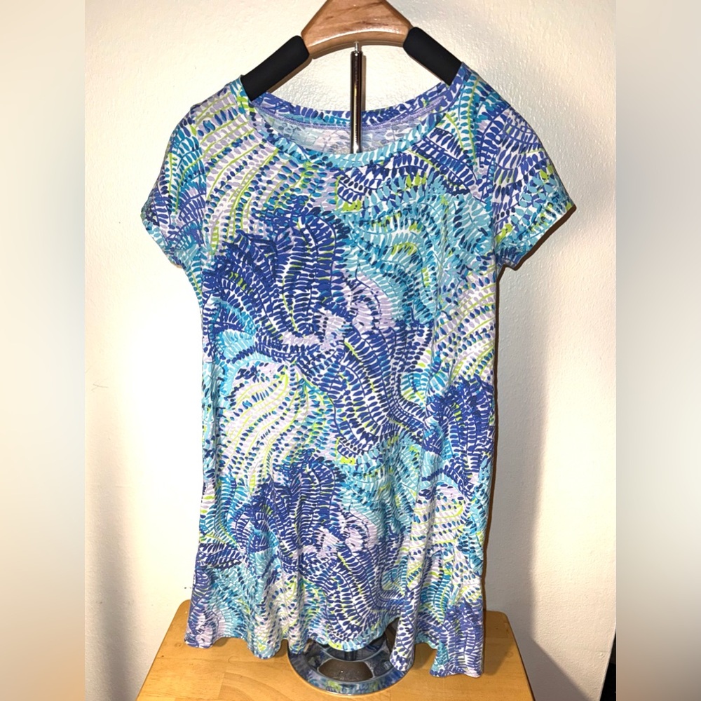 Lilly Pulitzer Mara dress in Fantasea blue current print, size 8-10